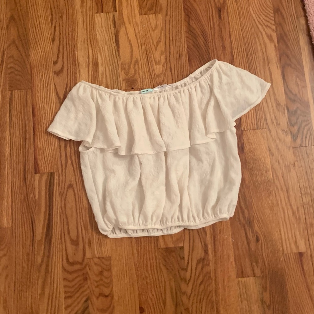 Off the shoulder crop top